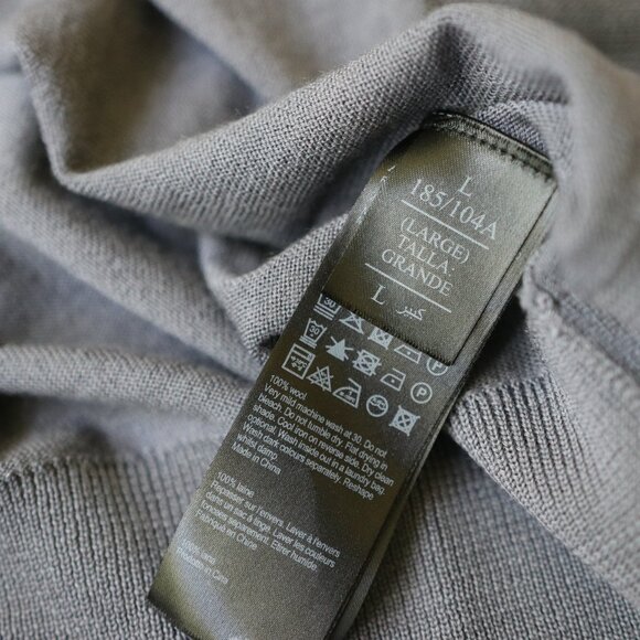 All Saints Men's Gray Crewneck Sweater - Picture 2 of 4